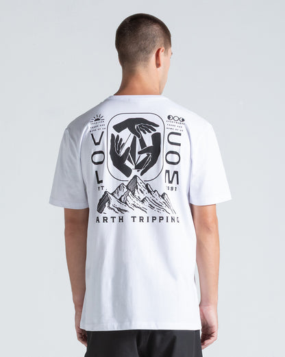 Camiseta Regular Volcom Handeling Branca