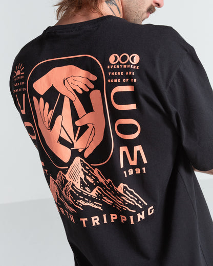 Camiseta Regular Volcom Handeling Preta