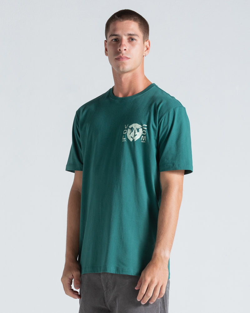 Camiseta Regular Volcom Handeling Verde