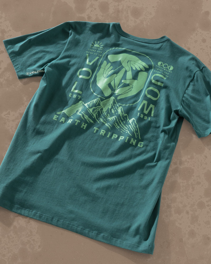 Camiseta Regular Volcom Handeling Verde