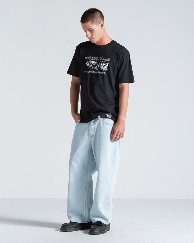 Camiseta Regular Volcom Ingrow Preta