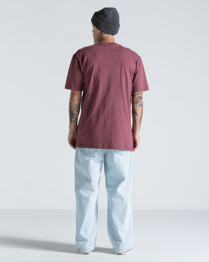 Camiseta Regular Volcom Ingrow Bordô
