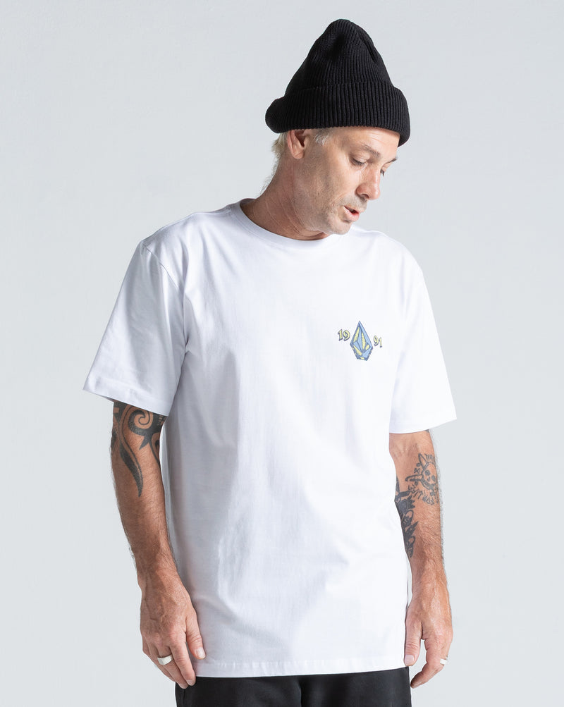Camiseta Regular Volcom Countertop Branca
