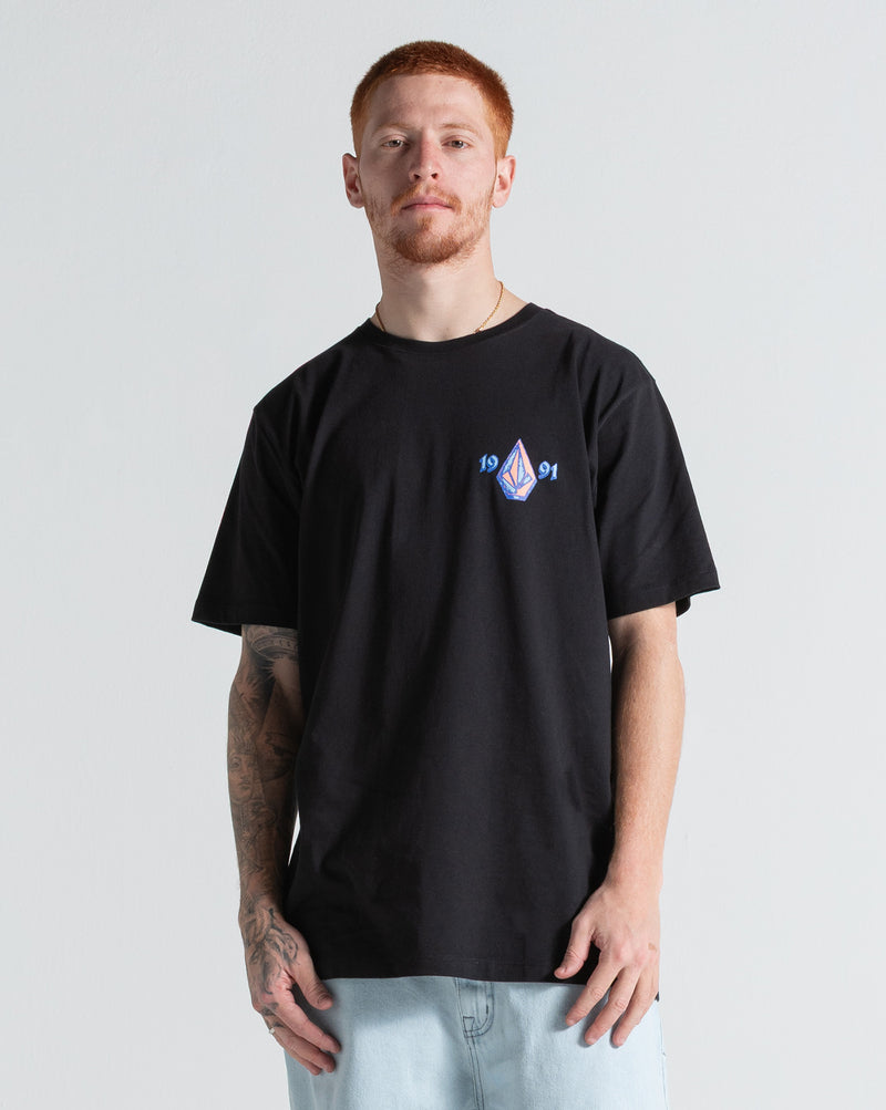 Camiseta Regular Volcom Countertop Preta