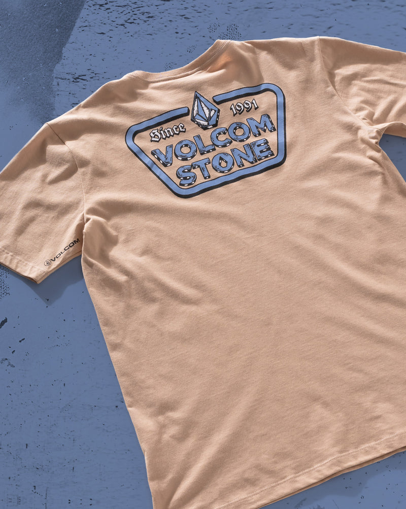 Camiseta Regular Volcom Countertop Bege