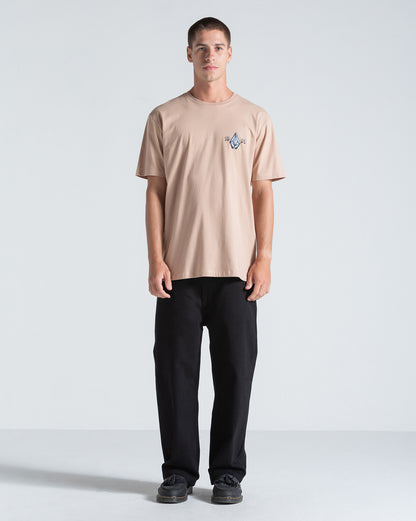 Camiseta Regular Volcom Countertop Bege