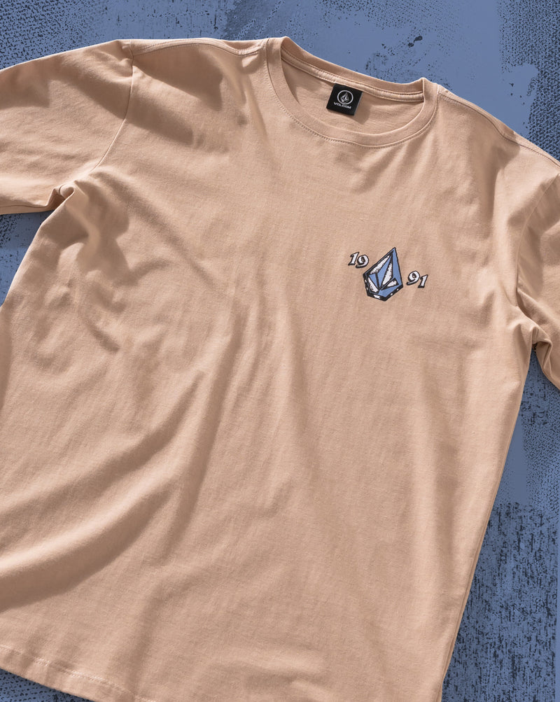 Camiseta Regular Volcom Countertop Bege