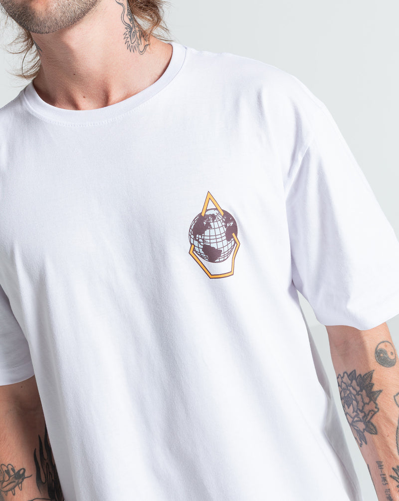Camiseta Regular Volcom Earth Tripper Branca