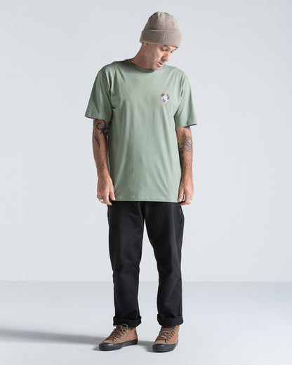 Camiseta Regular Volcom Earth tripper Verde Claro