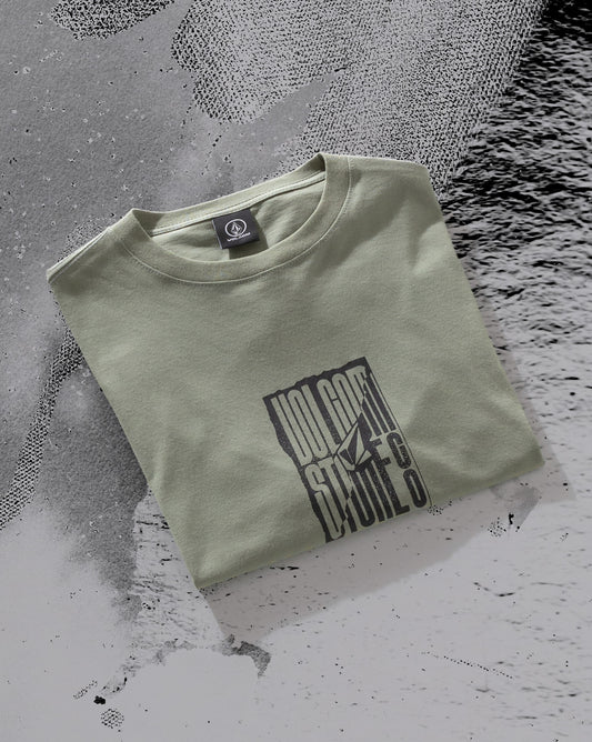 Camiseta Regular Volcom Exacto Verde Claro