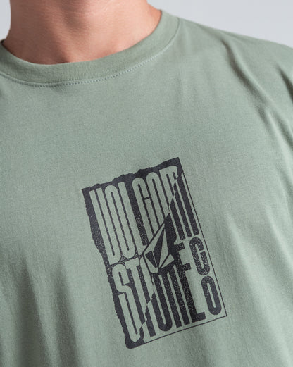 Camiseta Regular Volcom Exacto Verde Claro