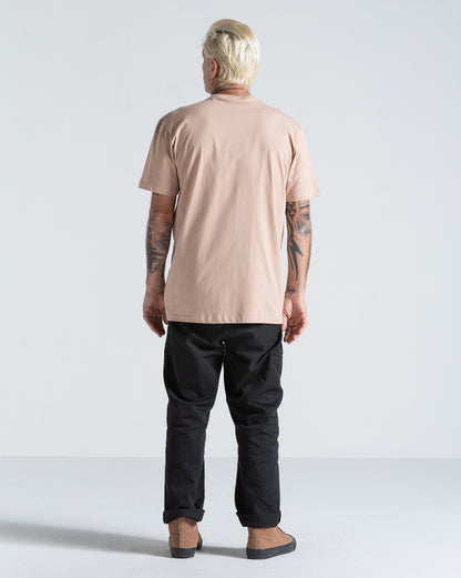 Camiseta Regular Volcom Exacto Bege