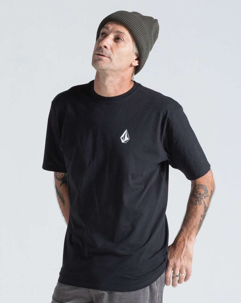 Camiseta Regular Volcom Iconic Preta