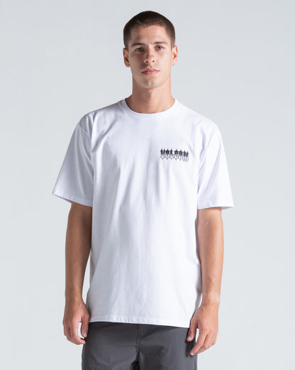 Camiseta Regular Volcom Gamma Doom Branca