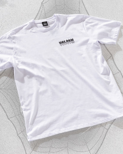 Camiseta Regular Volcom Gamma Doom Branca