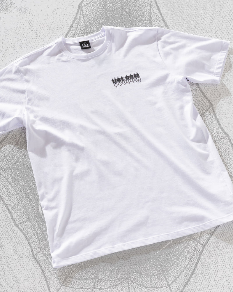 Camiseta Regular Volcom Gamma Doom Branca