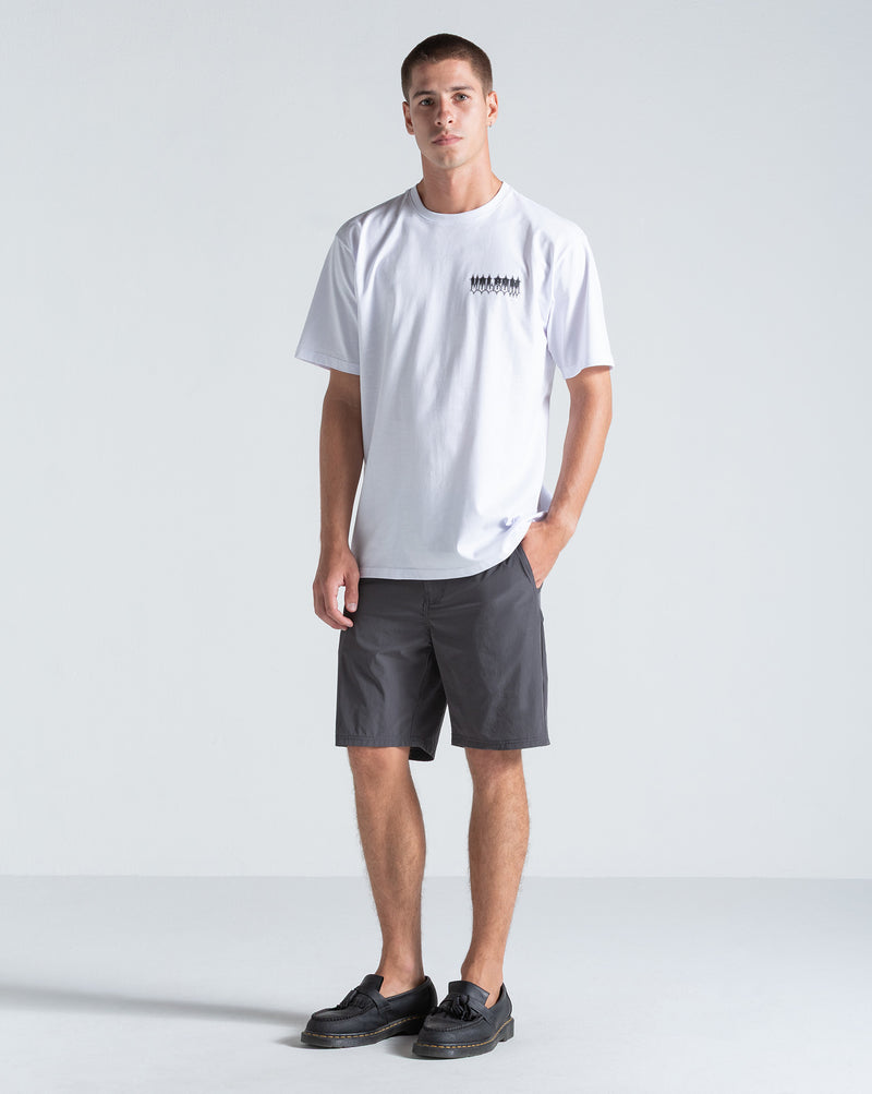 Camiseta Regular Volcom Gamma Doom Branca