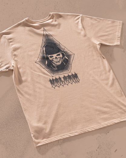 Camiseta Regular Volcom Gamma Doom Bege