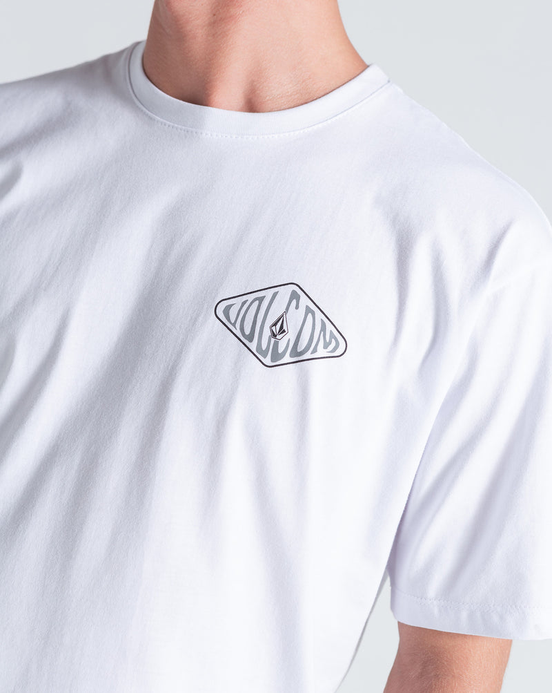 Camiseta Regular Volcom Graphic Branca