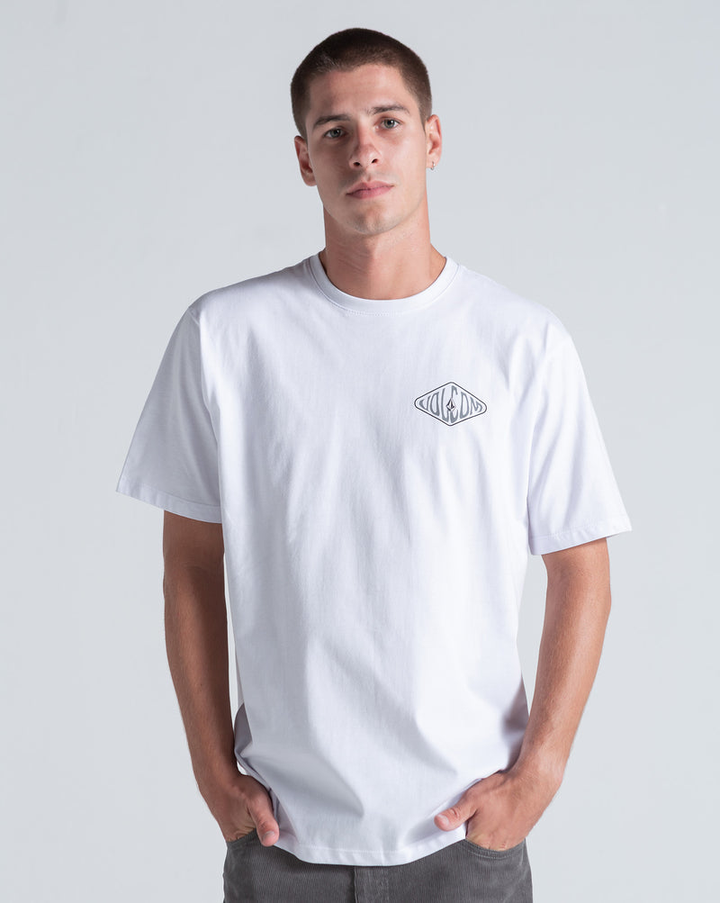 Camiseta Regular Volcom Graphic Branca