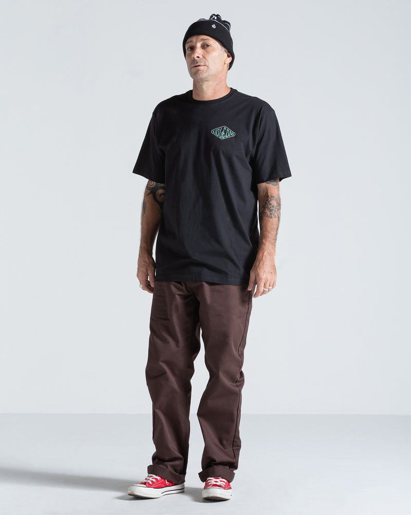 Camiseta Regular Volcom Graphic Preta