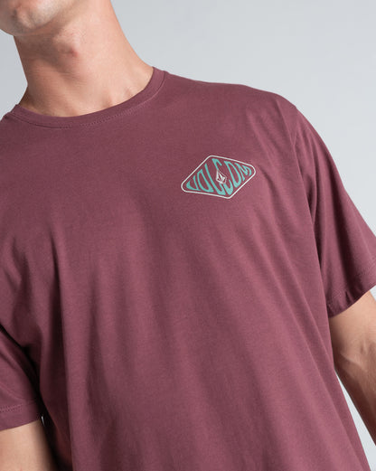Camiseta Regular Volcom Graphic Bordô