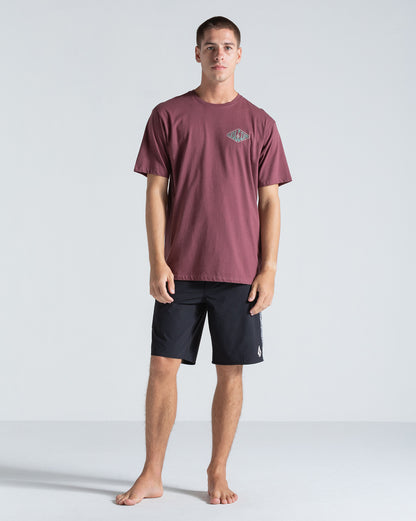 Camiseta Regular Volcom Graphic Bordô