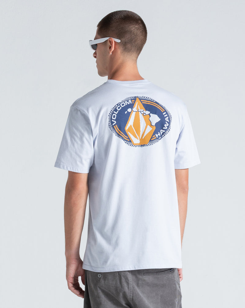 Camiseta Regular Volcom Loopy Azul Claro