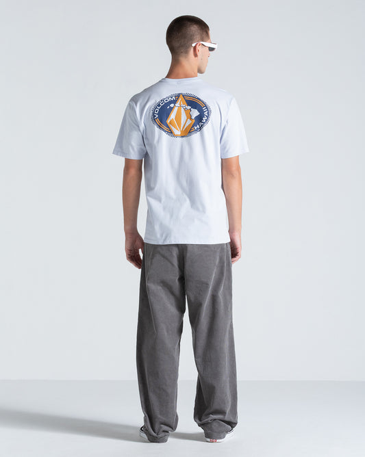 Camiseta Regular Volcom Loopy Azul Claro