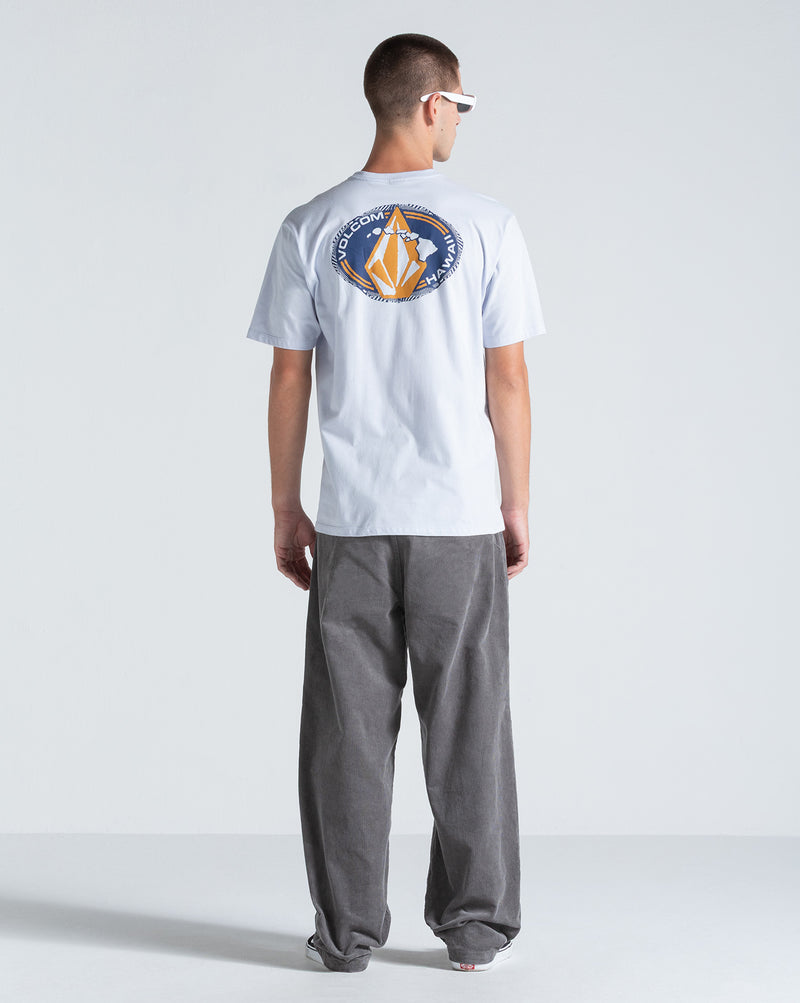 Camiseta Regular Volcom Loopy Azul Claro