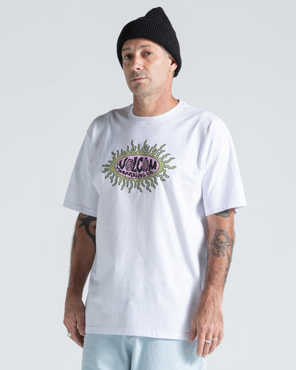 Camiseta Regular Volcom Live Wire Branca