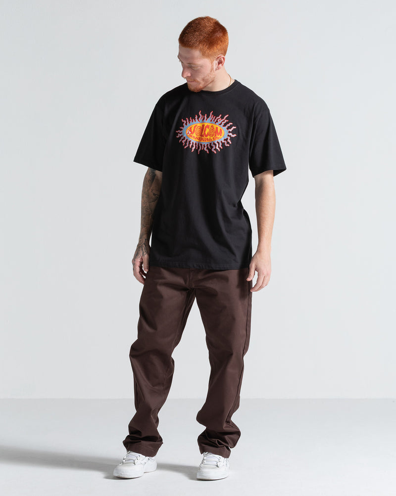 Camiseta Regular Volcom Live Wire Preta