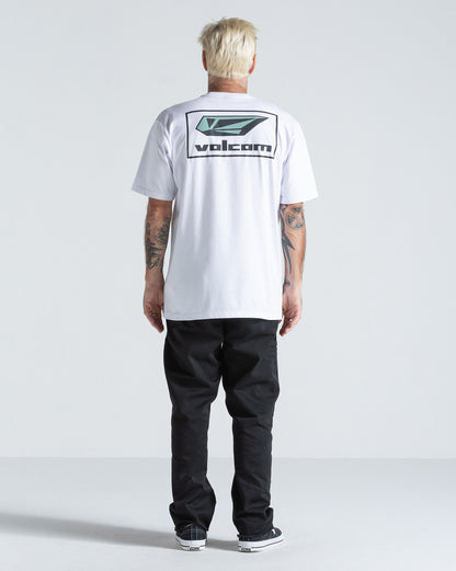 Camiseta Regular Volcom Mod Stone Branca