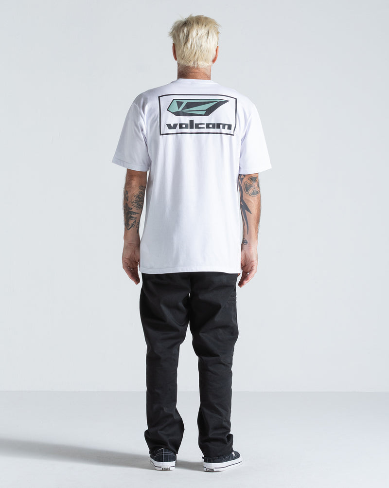 Camiseta Regular Volcom Mod Stone Branca