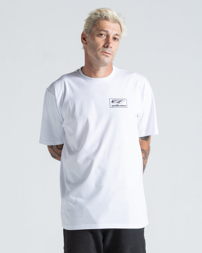 Camiseta Regular Volcom Mod Stone Branca