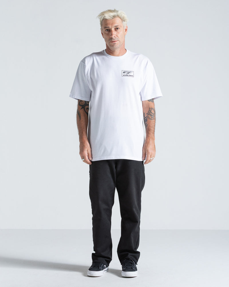 Camiseta Regular Volcom Mod Stone Branca