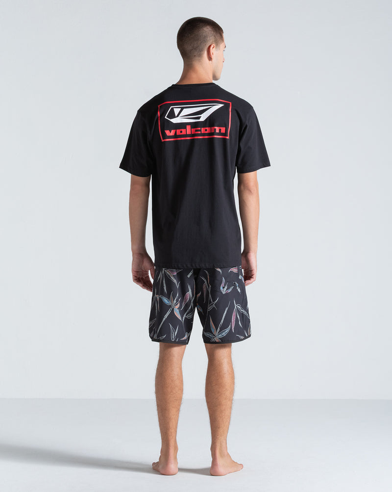Camiseta Regular Volcom Mod Stone Preta
