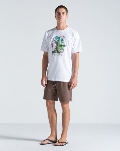 Camiseta Regular Volcom Note To Self Branca