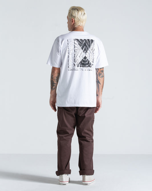 Camiseta Regular Volcom Radiation Branca