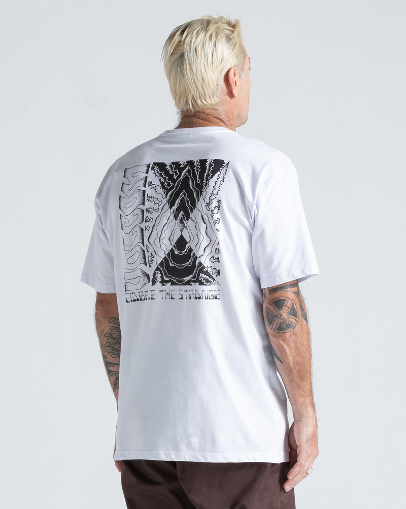 Camiseta Regular Volcom Radiation Branca