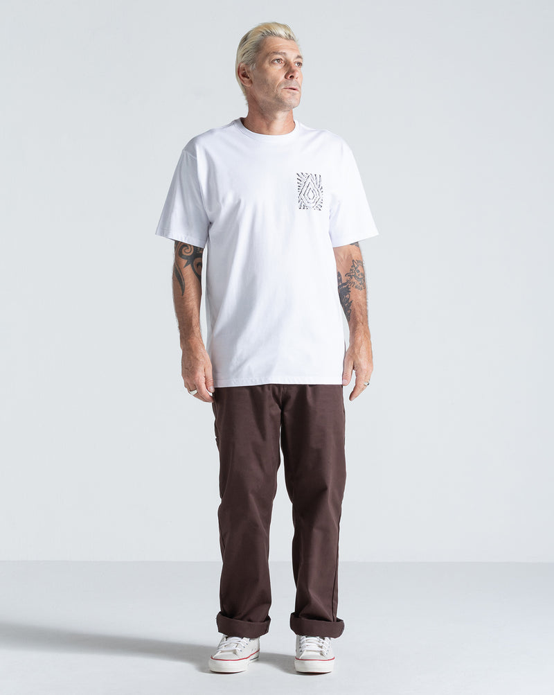 Camiseta Regular Volcom Radiation Branca