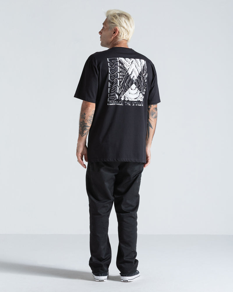 Camiseta Regular Volcom Radiation Preta