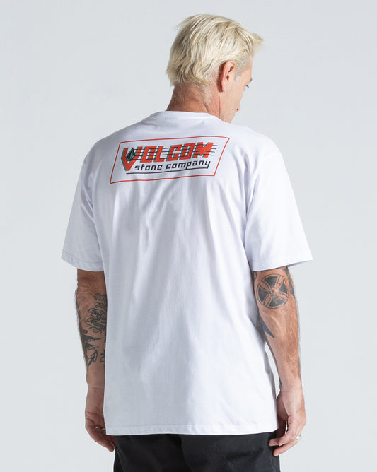 Camiseta Regular Volcom Tune Up Branca