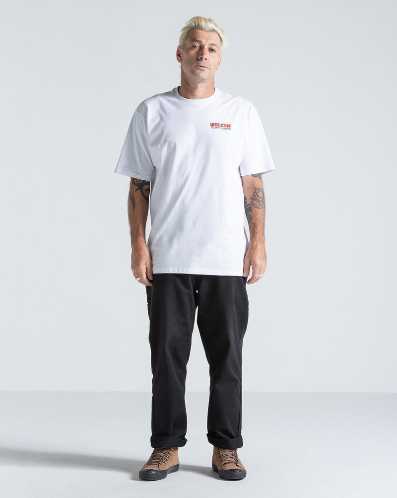 Camiseta Regular Volcom Tune Up Branca