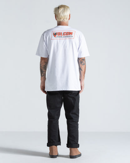 Camiseta Regular Volcom Tune Up Branca