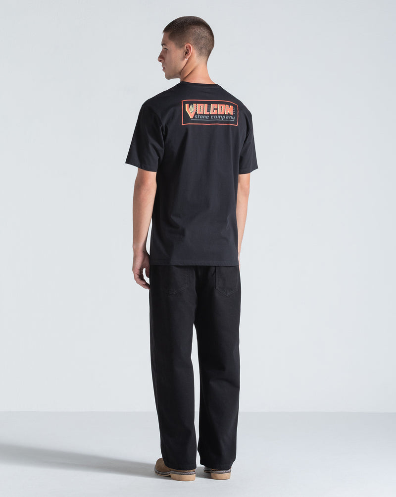 Camiseta Regular Volcom Tune Up Preta