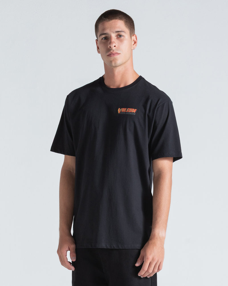 Camiseta Regular Volcom Tune Up Preta