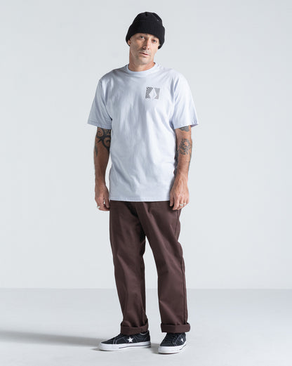 Camiseta Regular Volcom Wavy Train Azul Claro