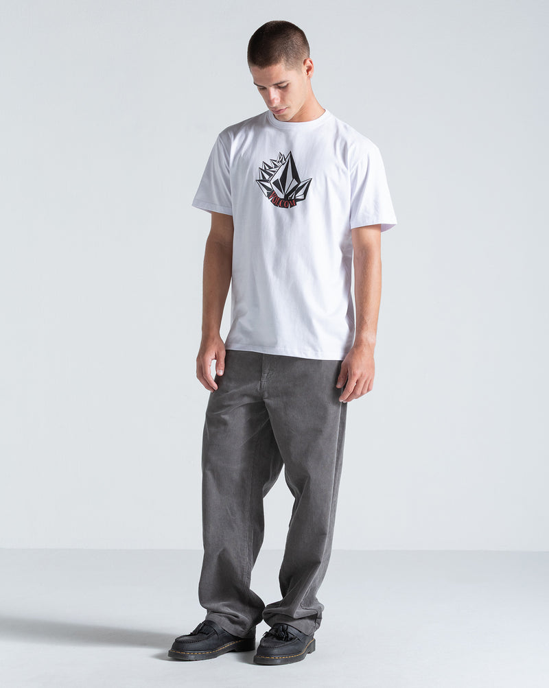 Camiseta Regular Volcom Shmoot Branca