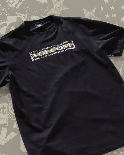 Camiseta Regular Volcom You Drain Preta